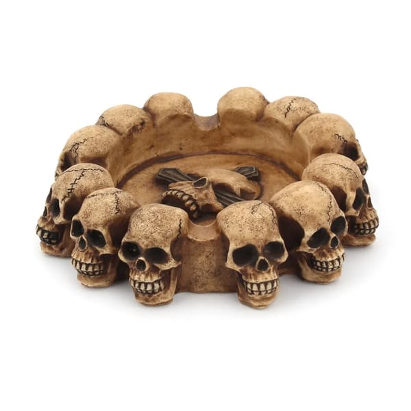Skull Askfat Resin Rökning Set Kontorsdekorationer 1pc