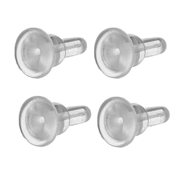 50 stk øredobbstopper i silikongummi, sikkerhetsputer, DIY-smykker