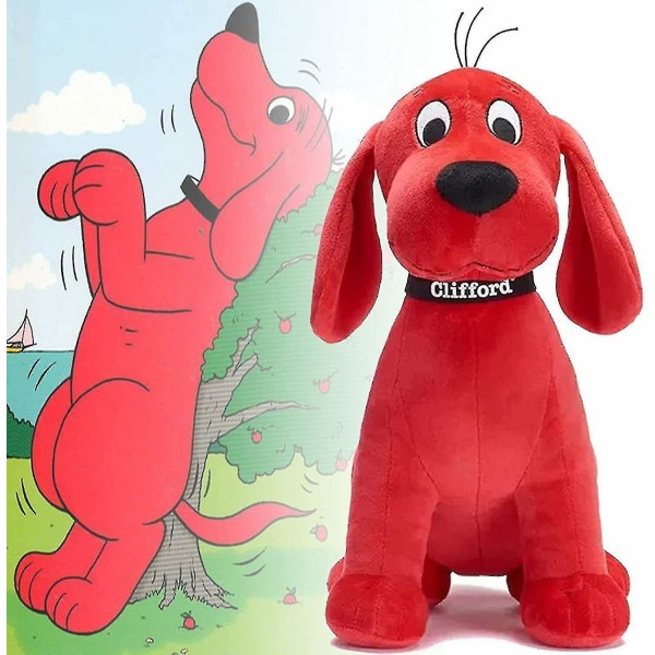 Anime Clifford Den stora röda hunden plyschdocka Tecknad mjuk leksak Barngåva