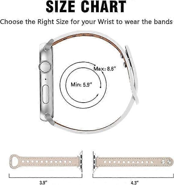 Kompatibel med Apple Watch Rem 41mm 40mm 38mm kvinder, Topkvalitets
