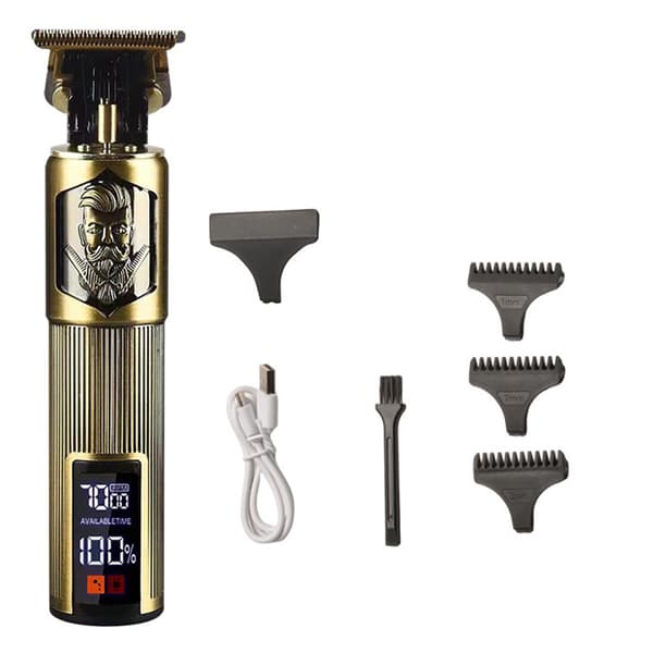 Høj Kvalitet Professionel LED Barbermaskine / Trimmer TORN