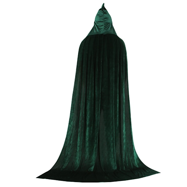 Unisex dragt med hætte i fuld længde Dark green 90cm