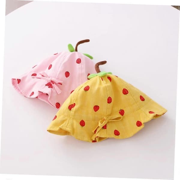 Solhatter for barn solbeskyttelse sammenleggbar lekhatt fiskehatt barn rosa sammenleggbar