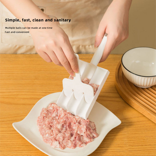 Creative-Kitchen Triple Meatball Maker Multifunktionel Kødbolle Stencil Hurtig DIY Kød Kødbolle Sæt 2PCS