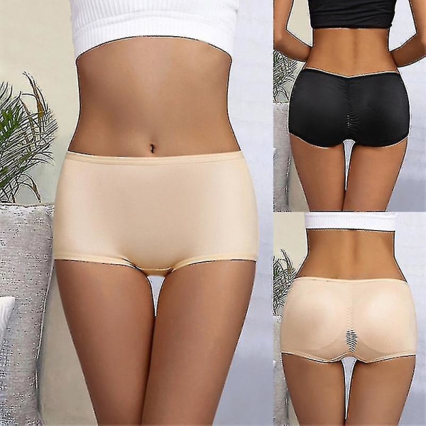 Butt ifter Shaper Trosor Dam Fake Ass Seamless Pad Hip Enhancer Booty Shapewear Push Up Buttons Midja Byxor L
