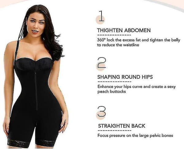 Shaper Slimming Öppen Byst Body Fast Control För Kvinnor 4XL