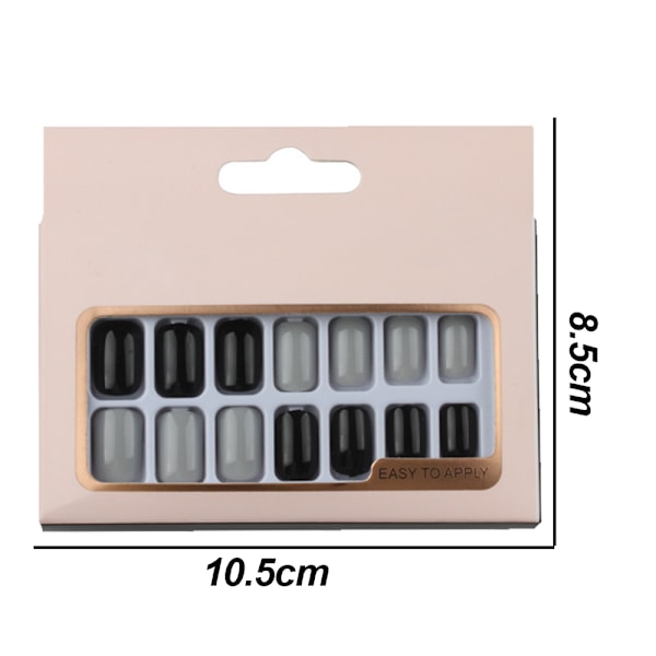 Color Press-On Manicure, Solid Color Mani style 4