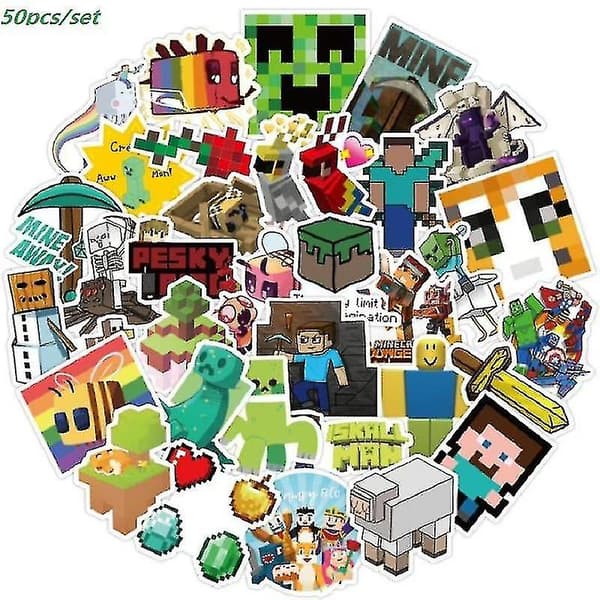 Minecrafted Design Stickers Blå Diamantsværd Dejlig