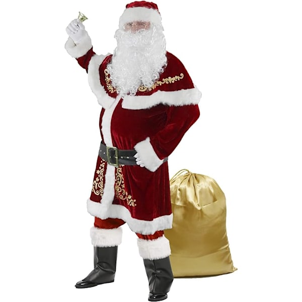 Jultomtekostym för män 12st julset Set jultomte