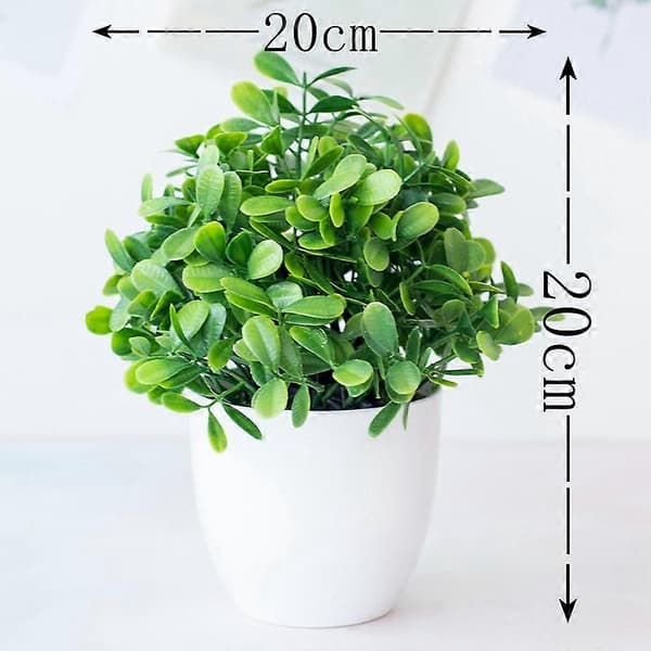 Kunstig grøn plante græs bonsai stue havemøbler skrivebordsindretning Qinhai