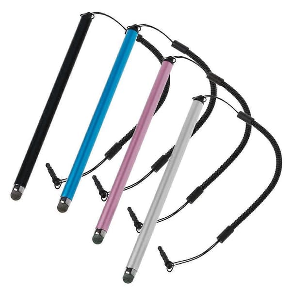 Anti-tabt snor Touch Screen Stylus Pen Fiber Stylus Mesh Micro Fiber Tip Pen til iPad 2018 Smartphone Tablet