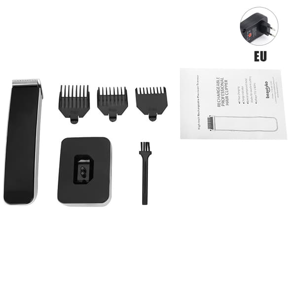 Elektrisk hårklippare Laddbar hårtrimmer Remover Frisyr rakapparat Rakmaskin White EU Plug