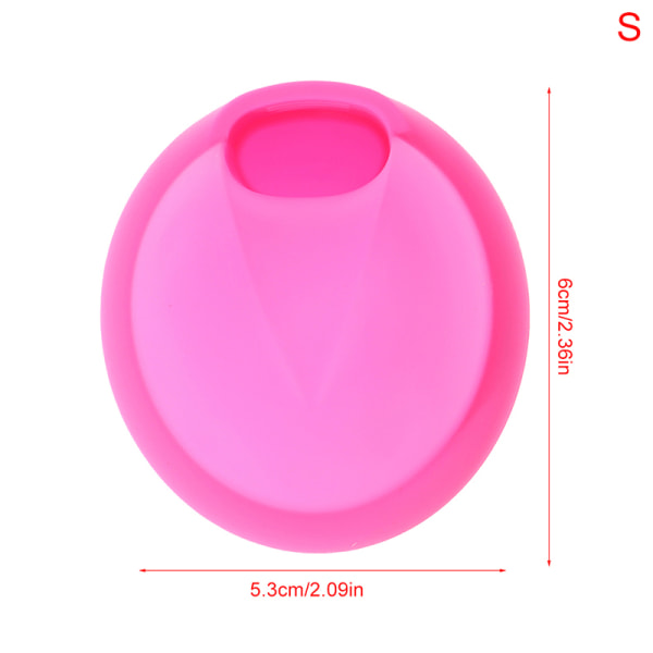 1st Återanvändbar silikon mensskiva Mjuk menskopp Tampong Pink S