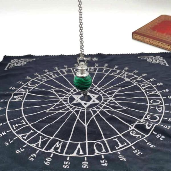 Spådom Tarot Alterdug Firkantet Klud Astrologi Hekseri Gobelin