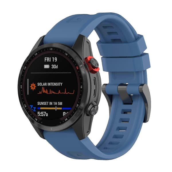 Silikoninen 26mm ranneke Garmin Fenix 7x/6x/5x -kelloon, rannekoru (Ruipei)