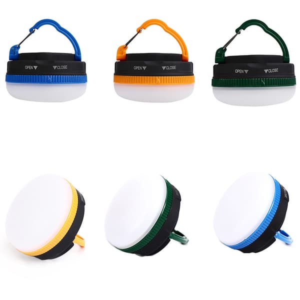 LED Camping Lanterne 5 lystilstande Batteridrevet bærbar Blue