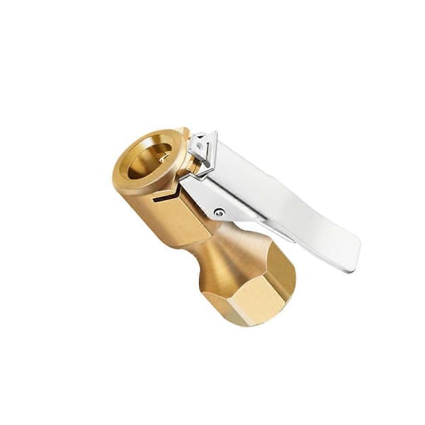 1/4 \" for Gauge Heavy Duty Air Chuck Lukket Åpen Flow Lock Dekk Chuck med Klips