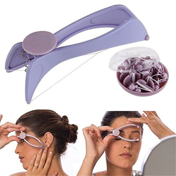 Kvinnor hårborttagning Epilator Ansiktsborttagningsmedel Spring Tråd Fac