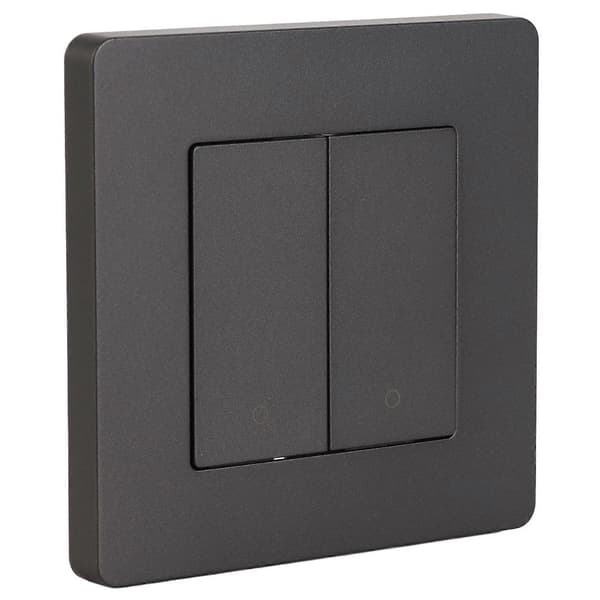 Smart lysbryter for Zigbee 2-veis tidsdimming revers dobbel kontroll smart bryterpanel AC100-240V grå