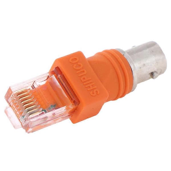 1 st BNC hona till RJ45 hane adapter chassipanelmontering koaxial hög kvalitet
