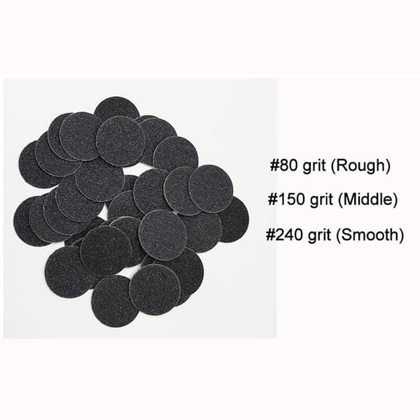 1/2/3/5 Erstatningspuder til elektrisk fodfil Effektiv og 5mm 80Grit 100 pcs 1 Pc