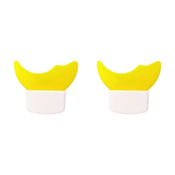 2/3/5 Multifunksjon Eyeliner Stensiler Silikon Mal Lazy Yellow 5.7 x 5cm 2Set
