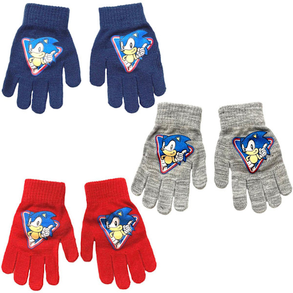 3-Pack Sonic the Hedgehog Vantar Fingervantar One Size multicolor one size