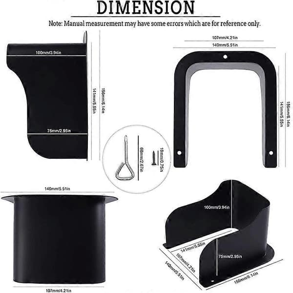 Utomhus dörrklocka solskyddslåda vattentätt metallskydd 14.1*15.6*10cm