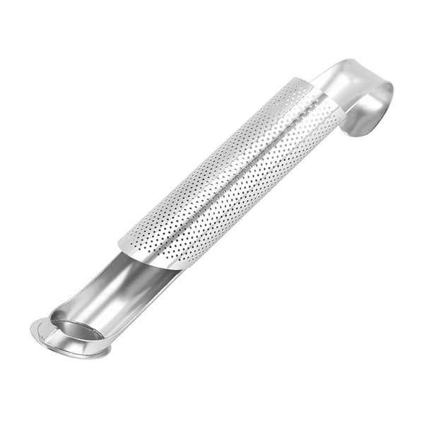 #Langt rør te-infuser 2-pakning Sølv Sølv 14,8*2,1CM#