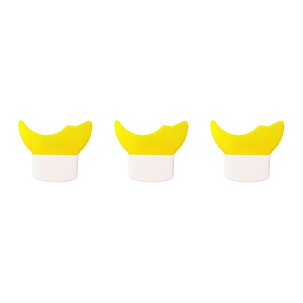 2/3/5 Multifunktion Eyeliner Stencils Silikon Mall Lazy Yellow 5.7 x 5cm 3Set