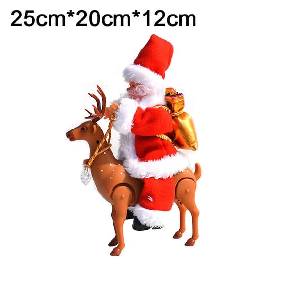 Santa Ren Leksak - Musikalisk Älg skrivbordsdekor för barn - Julklappar