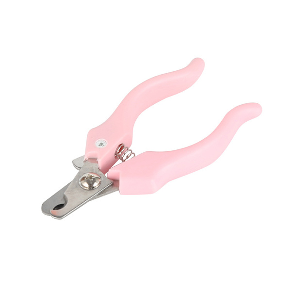 En set rosa nageltrimmers för husdjur, hundkloslipare, nageltrimmer för husdjur