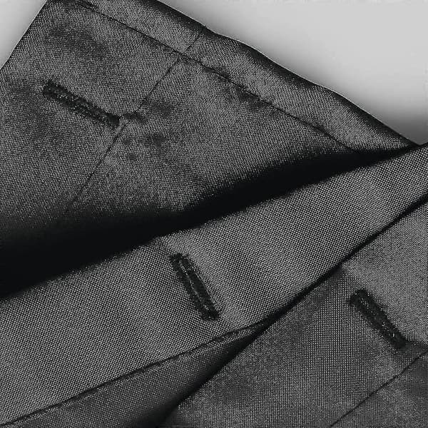Duschdraperi, vattentätt duschdraperi i polyester med förstärkt fåll, tvättbart badrumsdraperi storlek 180,0 cm x 180,0 cm, svart