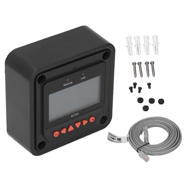 MT50 fjernmåler LCD-skærm display solcellecontroller fjernmåler til TRACER A BN Landstar Viewstar ekstern header