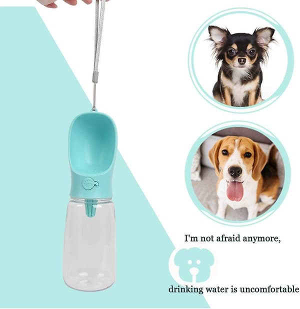 550 ml hundflaska, vattendispenser för husdjur, tumlare för utomhusbruk