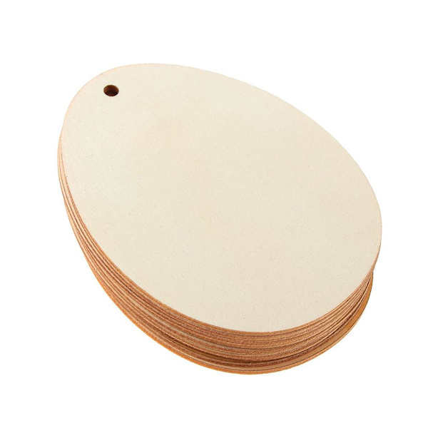 10/25/50 stk påskeegg Treflis 100MM-10STK
