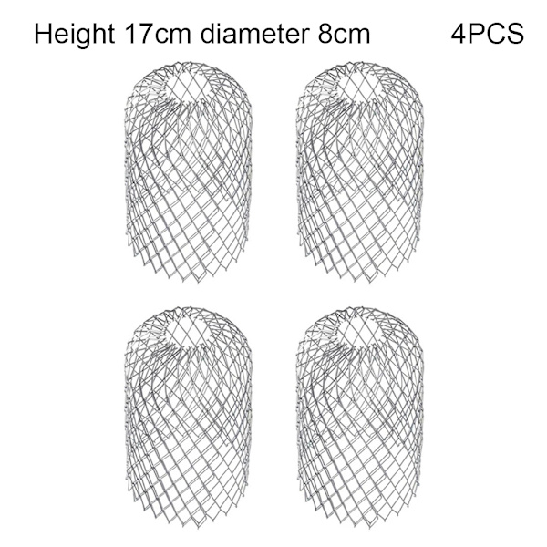 1/2/3/5 4x justerbar storlek aluminiumrännskydd för avlopp 17cm high 8cm diamet 1 Pc