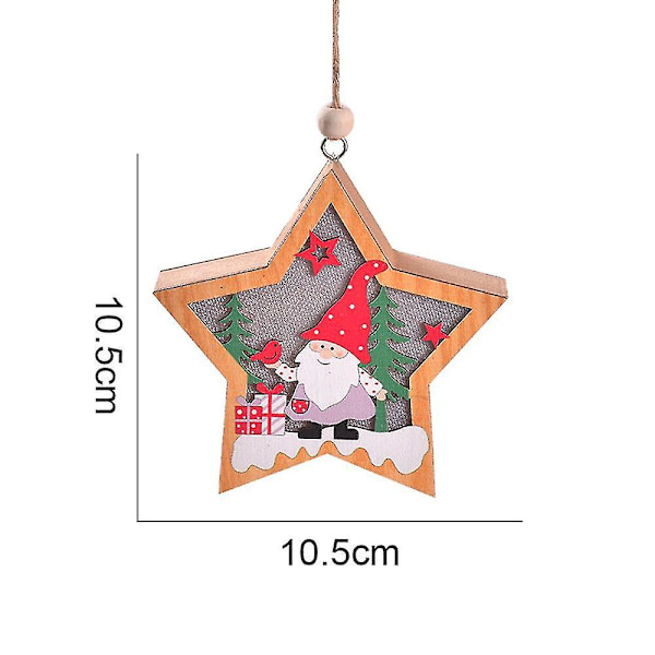Christmas Ornament Xmas trehengende lys, for juletrepynt style 5
