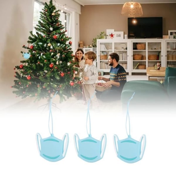 HURRISE Julgransdekoration 3 stycken julgransprydnader PVC hängande julgranshänge för barn