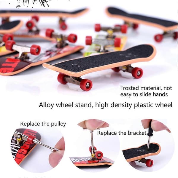 Legeringsställ Plast Mini Fingerbrädor Mini Skateboard Finger Skateboard Barnleksaker