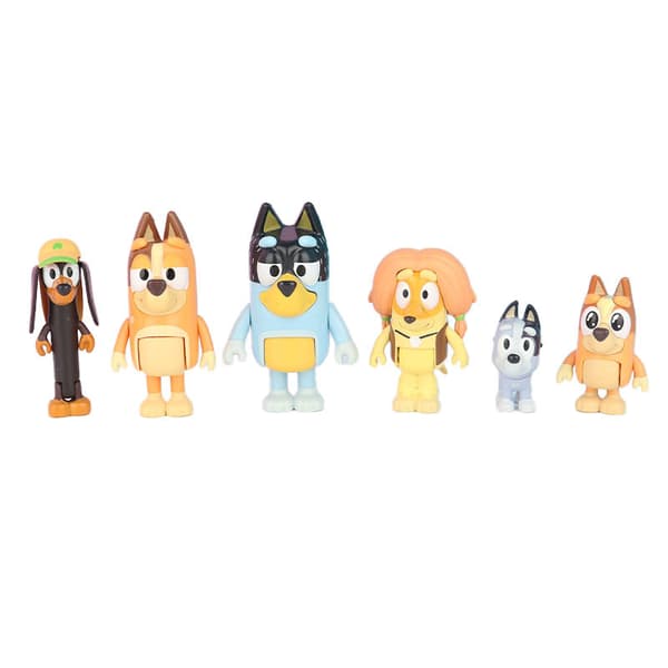 8/12 st Tecknad animation Bluey Playtime Toys Model 12PCS