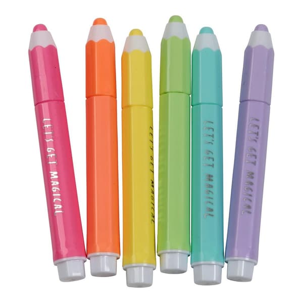 6-Pack - Överstrykningspennor multicolor