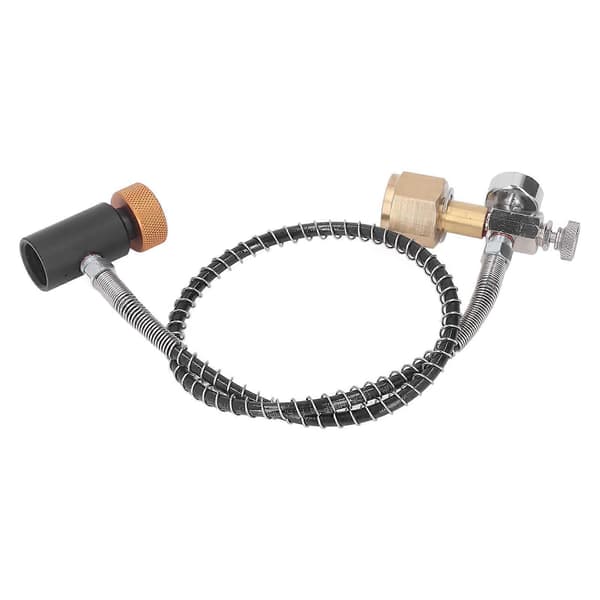 Fjernslange til sodavand CO2-tankcylinderpåfyldningsadapter med 24 tommer højtryksslange til sodavandsdåseforbindelse CGA320 til TR21 4