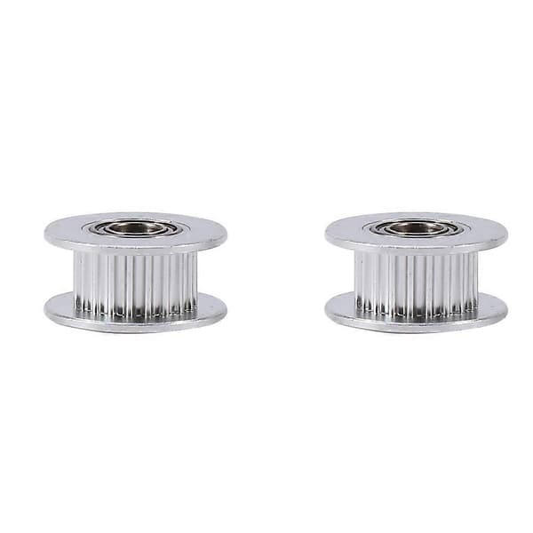 2 stk. aluminium 5 mm indre diameter registerreimdrift tomgangshjul med lager for 3D-skriver