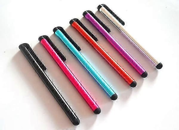 10-pak Stylus Touchpen i Metallic - multifarvet
