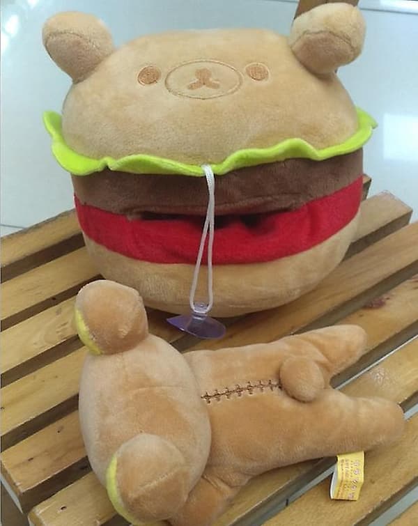 20cm Søt Hamburger Burger Serie Plysj Kosedyr Leker Dukker