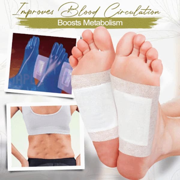10-100ST Anti Svällning Ingefära Detoxing Patch Tongluo Foot Patch BrownA 10pcs