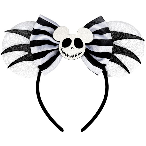 Minnie Mickey Ears Pannband,Paljetter Halloween Mouse Ears för kvinnor