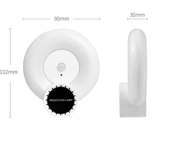 Menneskekropsinduktionslys LED-opladningsnatlys Natlys C
