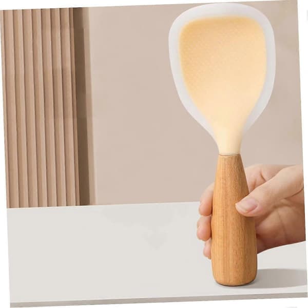 2 st Silikon Risspade/Skopa för Hemmet, Praktisk Non-stick Risspade, Såsslev, Soppslev